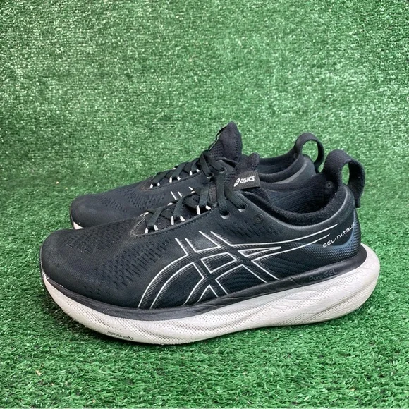 Asics Gel-Nimbus 25 Womens Running Shoes Black Athletic Sneakers Size 9.5 D Wide - Picture 3 of 12